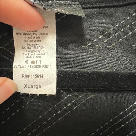 MONAMIE Women’s Black & Gold Sequence Dolman Sleeve Blouse, Size XL - Picture 11 of 15